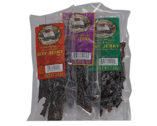 Vermont Beef Jerky Company 2 packs - Original, Teriyaki, Maple Spice
